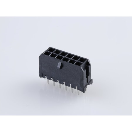Molex Microfit 3.0 Vert PTH/clip DR 15Au 12Ckt 43045-1225